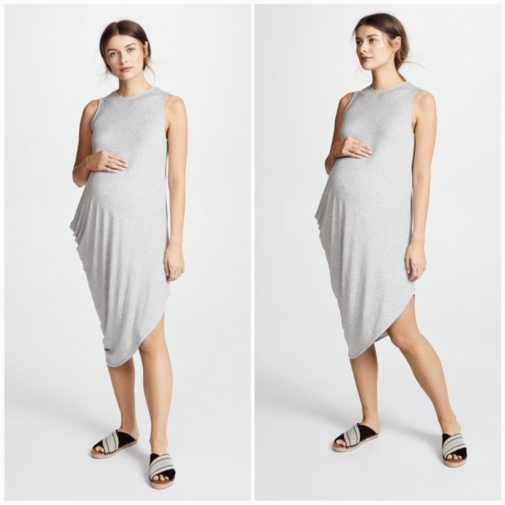 Hatch Highline Asymmetrical Jersey Dress Size OS One Size